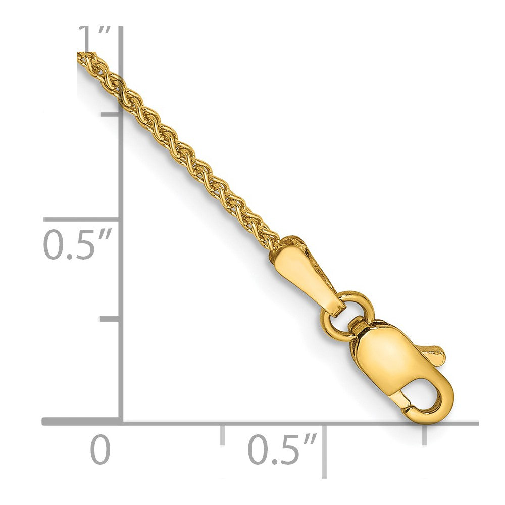 14k 1.25mm Spiga Chain Bracelet (1.45 grams)