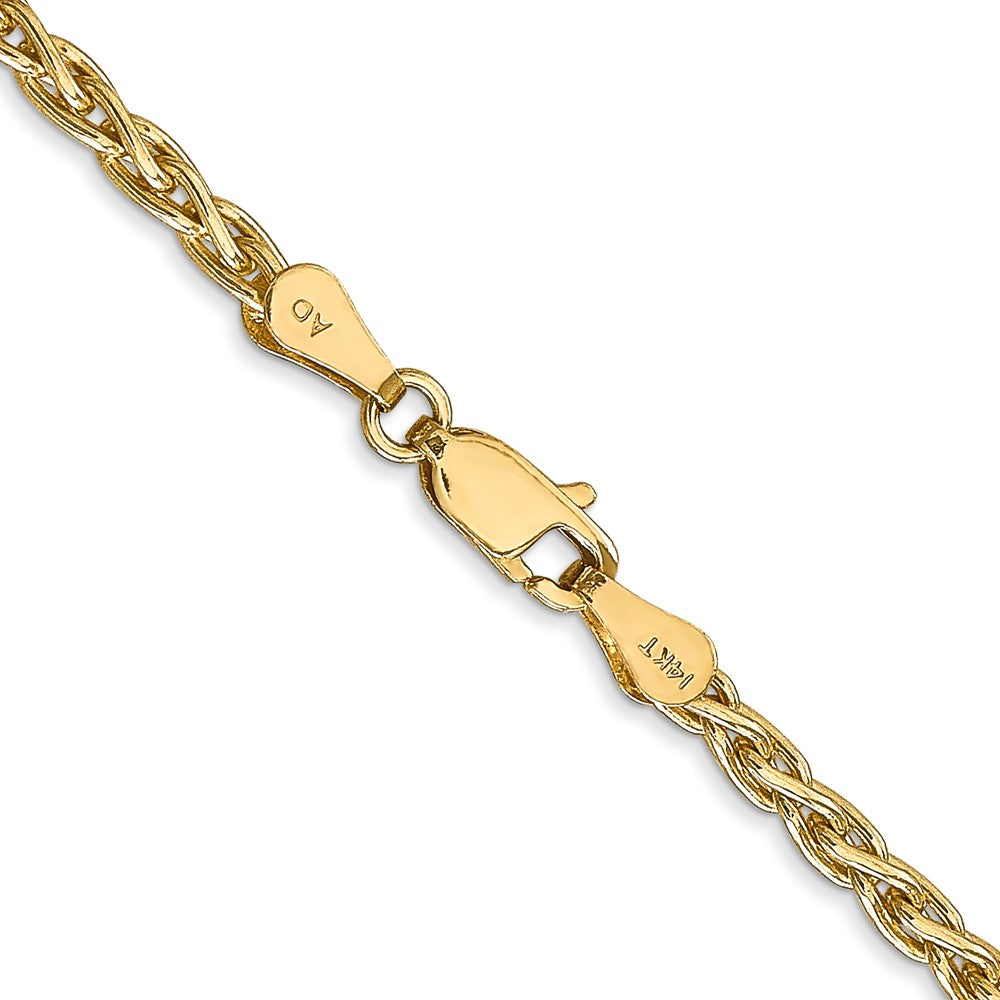 14k 3mm Parisian Wheat Chain (15.14 grams)