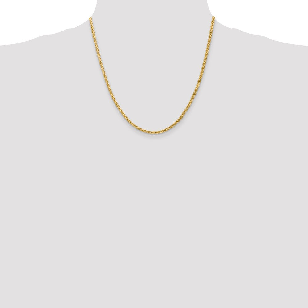 14k 3mm Parisian Wheat Chain (15.14 grams)