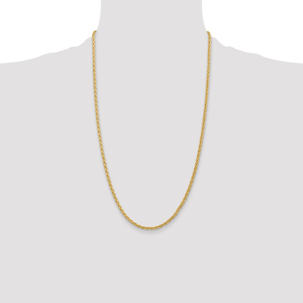 14k 3mm Parisian Wheat Chain (15.14 grams)