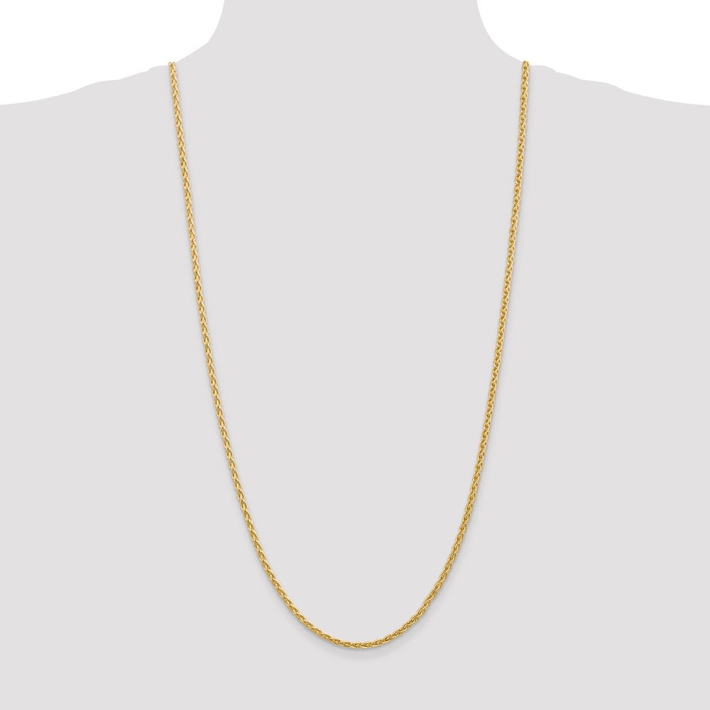 14k 3mm Parisian Wheat Chain (15.14 grams)