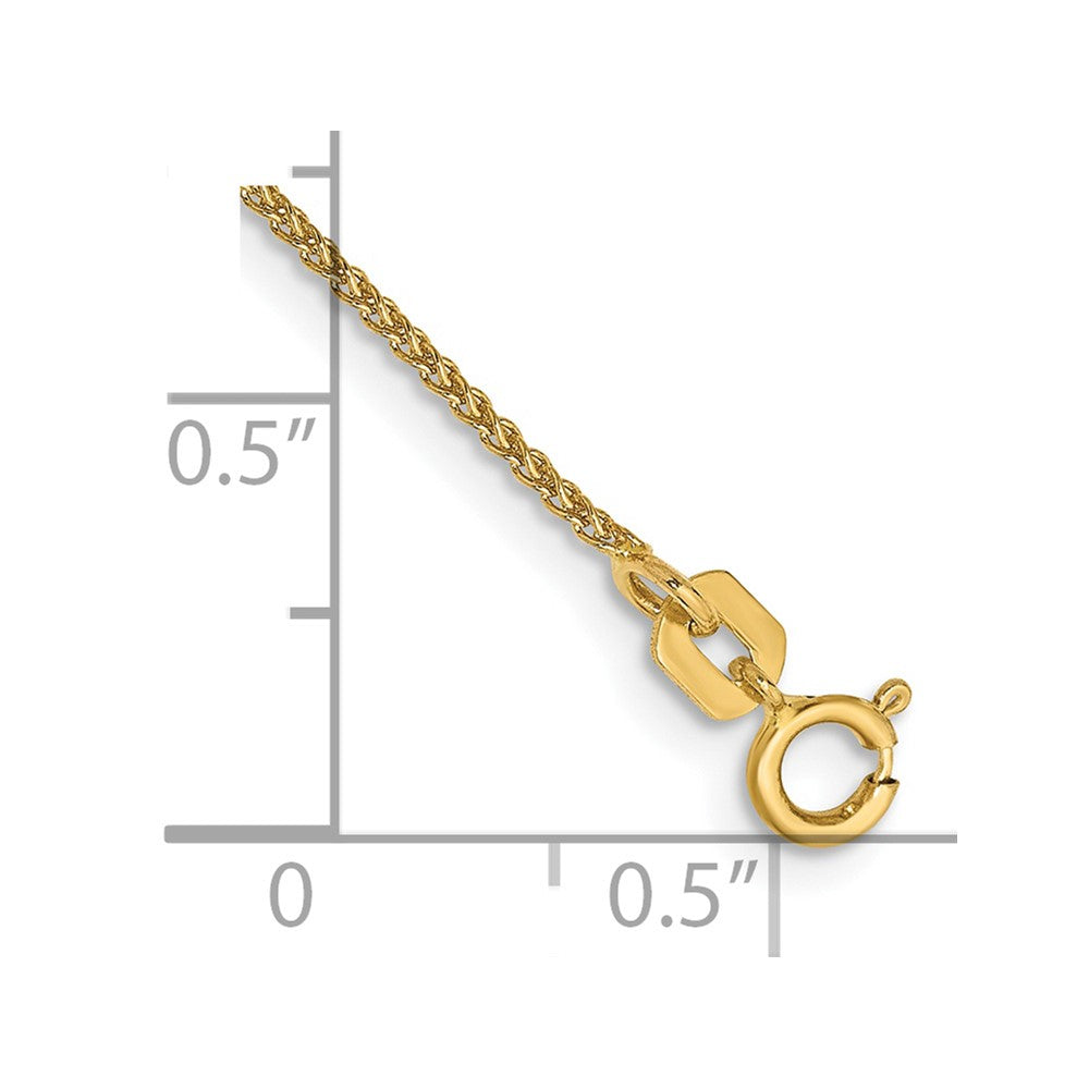 14k 1.05mm Spiga with Spring Ring Clasp Chain Bracelet (0.90 grams)
