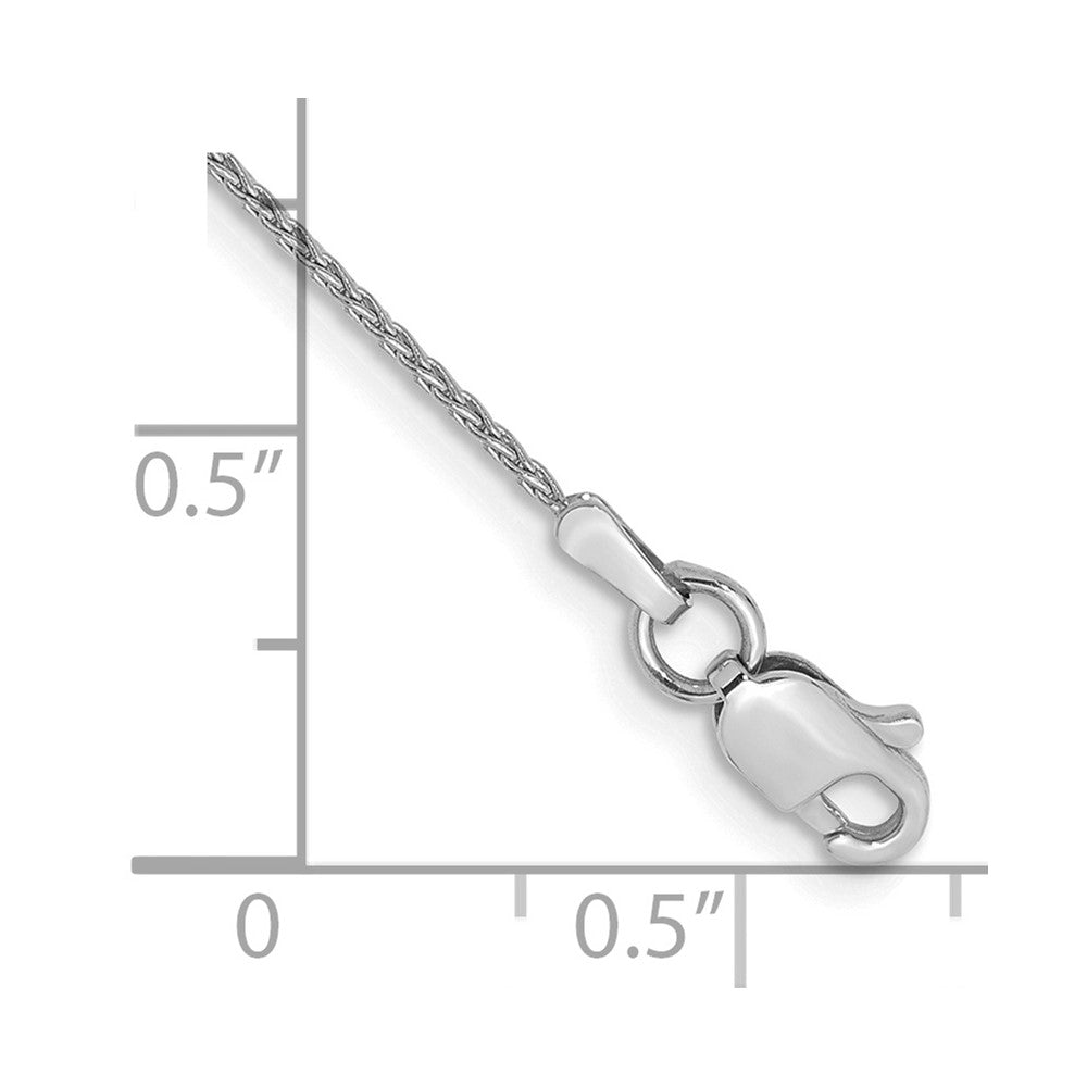 14k WG 1mm Parisian Wheat Chain Bracelet (1.22 grams)