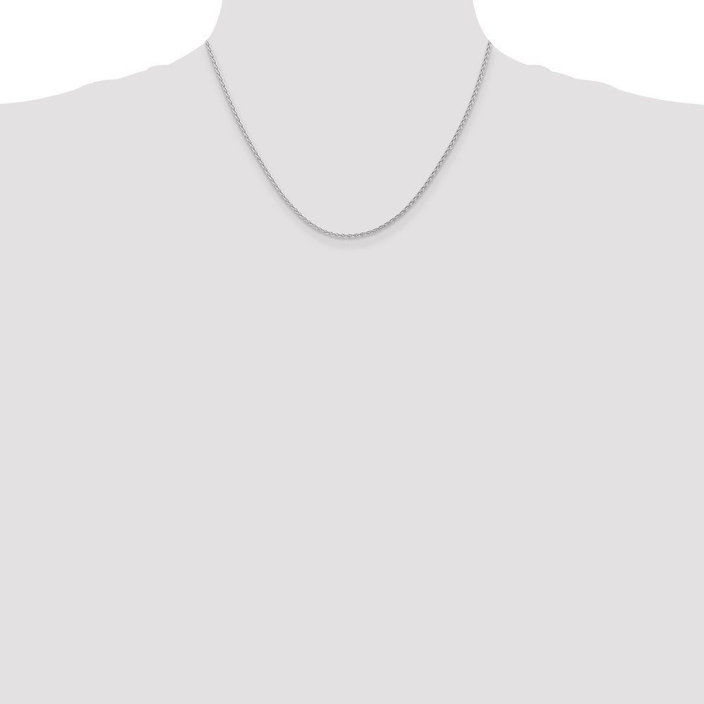 14k WG 1.75mm Parisian Wheat Chain (6.30 grams)