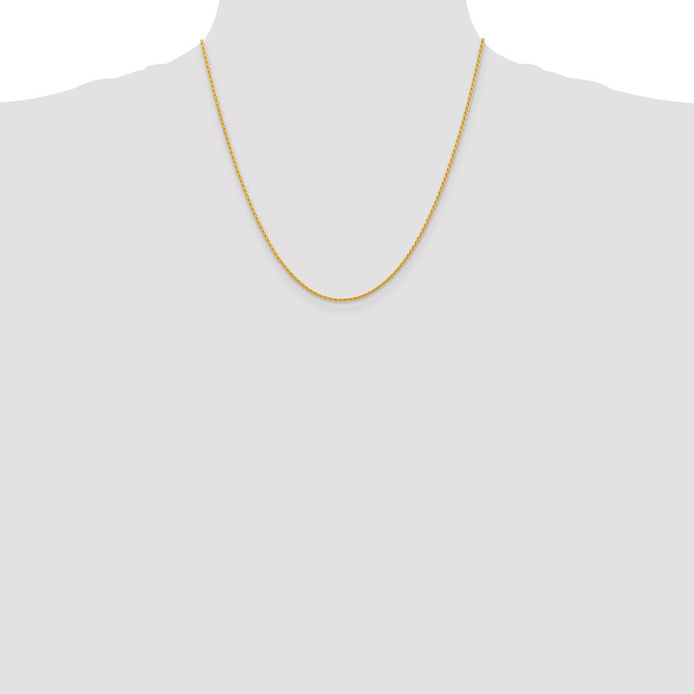 14k 1.5mm Parisian Wheat Chain (4.22 grams)