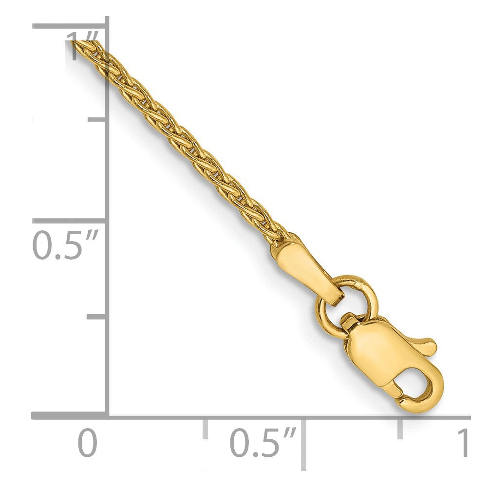 14k 1.5mm Parisian Wheat Chain Bracelet (1.74 grams)