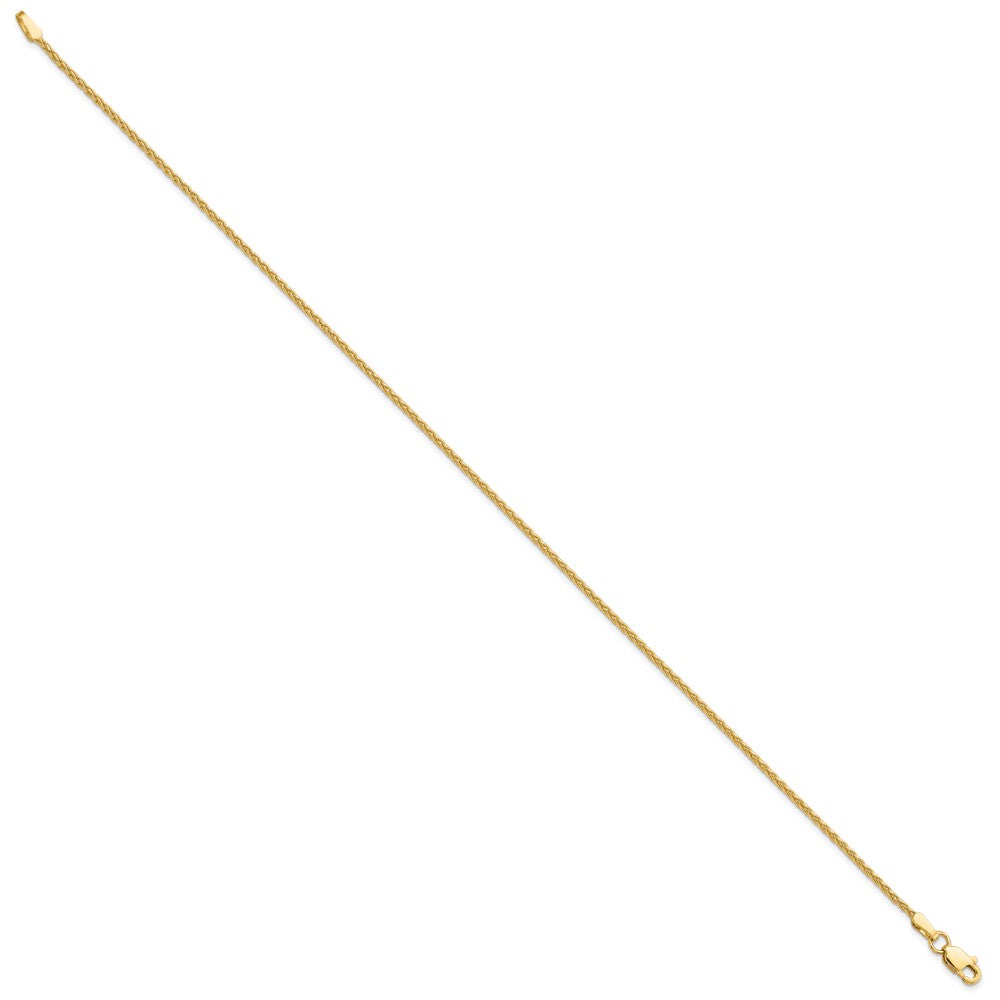 14k 1.5mm Parisian Wheat Chain Bracelet (1.74 grams)