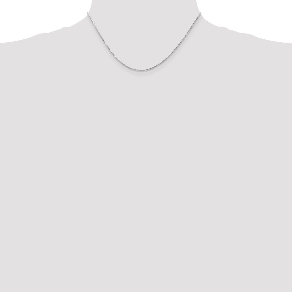 14k WG 1.4mm D/C Parisian Wheat Chain (3.95 grams)