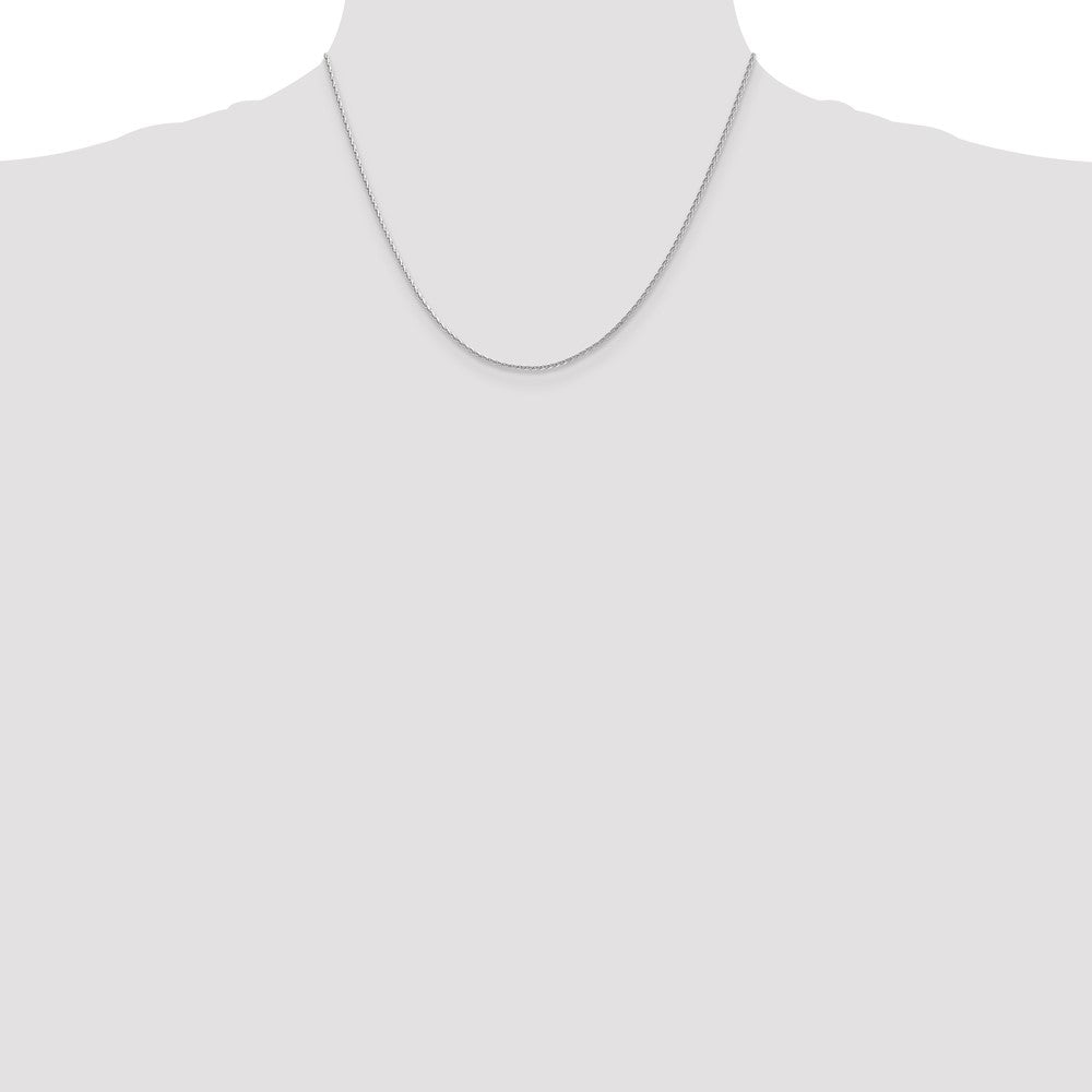 14k WG 1.4mm D/C Parisian Wheat Chain (3.95 grams)