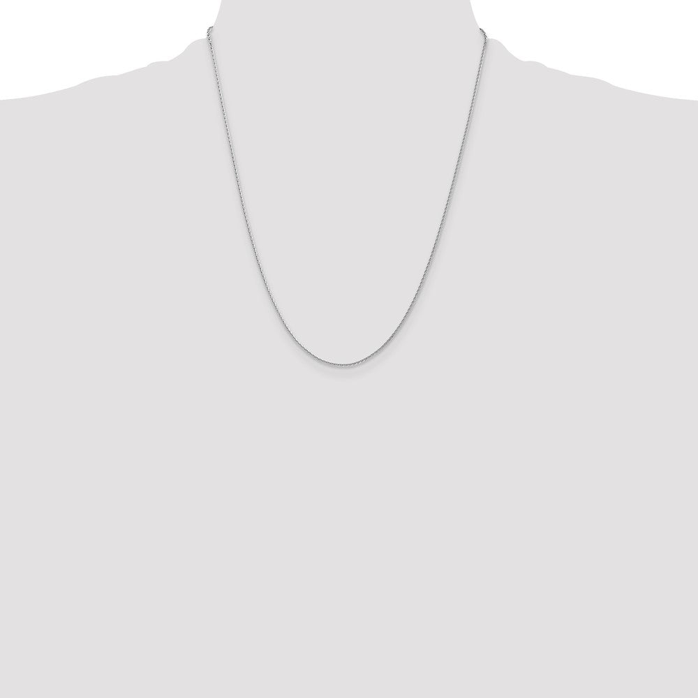 14k WG 1.4mm D/C Parisian Wheat Chain (3.95 grams)