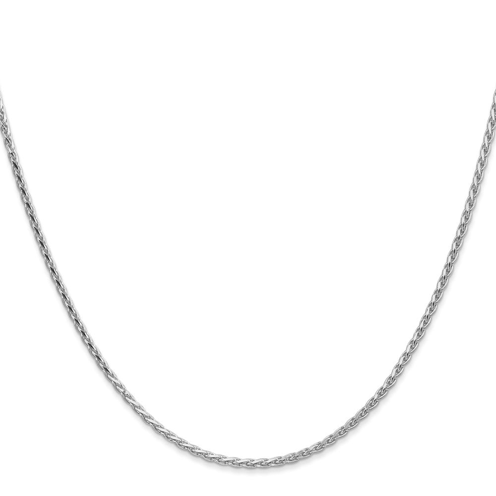 14k WG 1.6mm D/C Parisian Wheat Chain (6.06 grams)