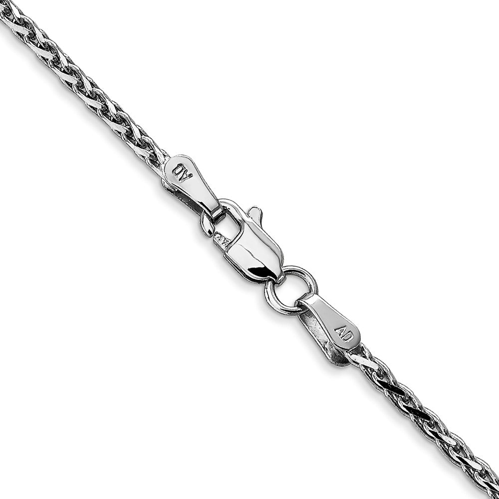 14k WG 1.6mm D/C Parisian Wheat Chain (6.06 grams)