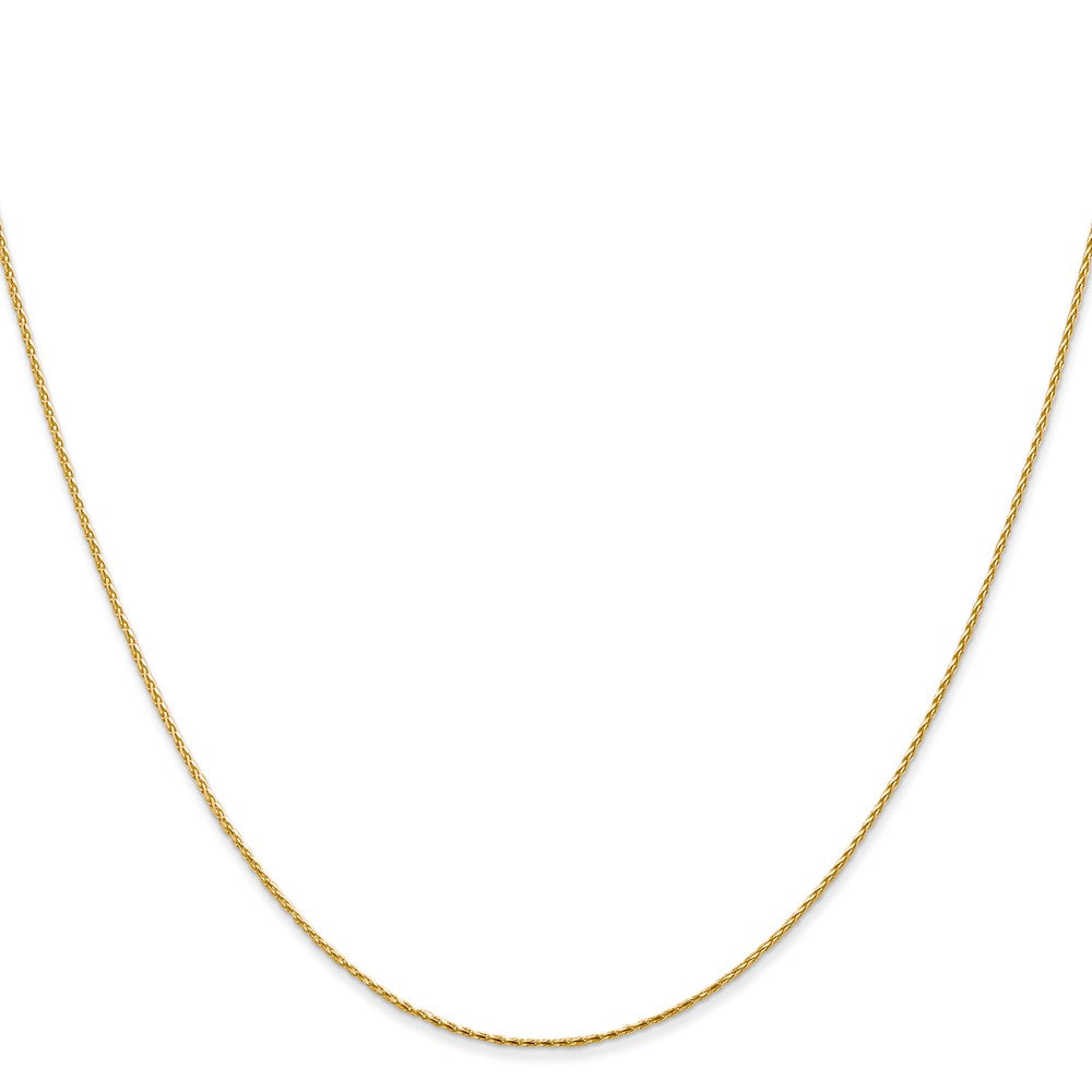 14k .8mm D/C Parisian Wheat Chain (1.61 grams)