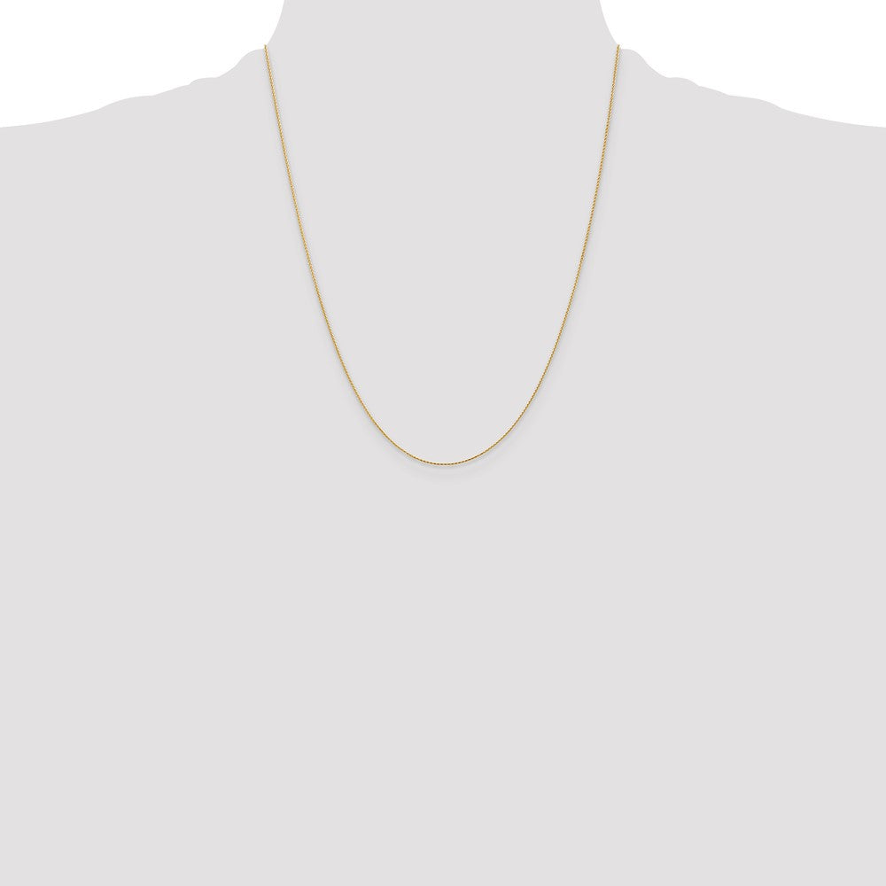 14k .8mm D/C Parisian Wheat Chain (1.61 grams)