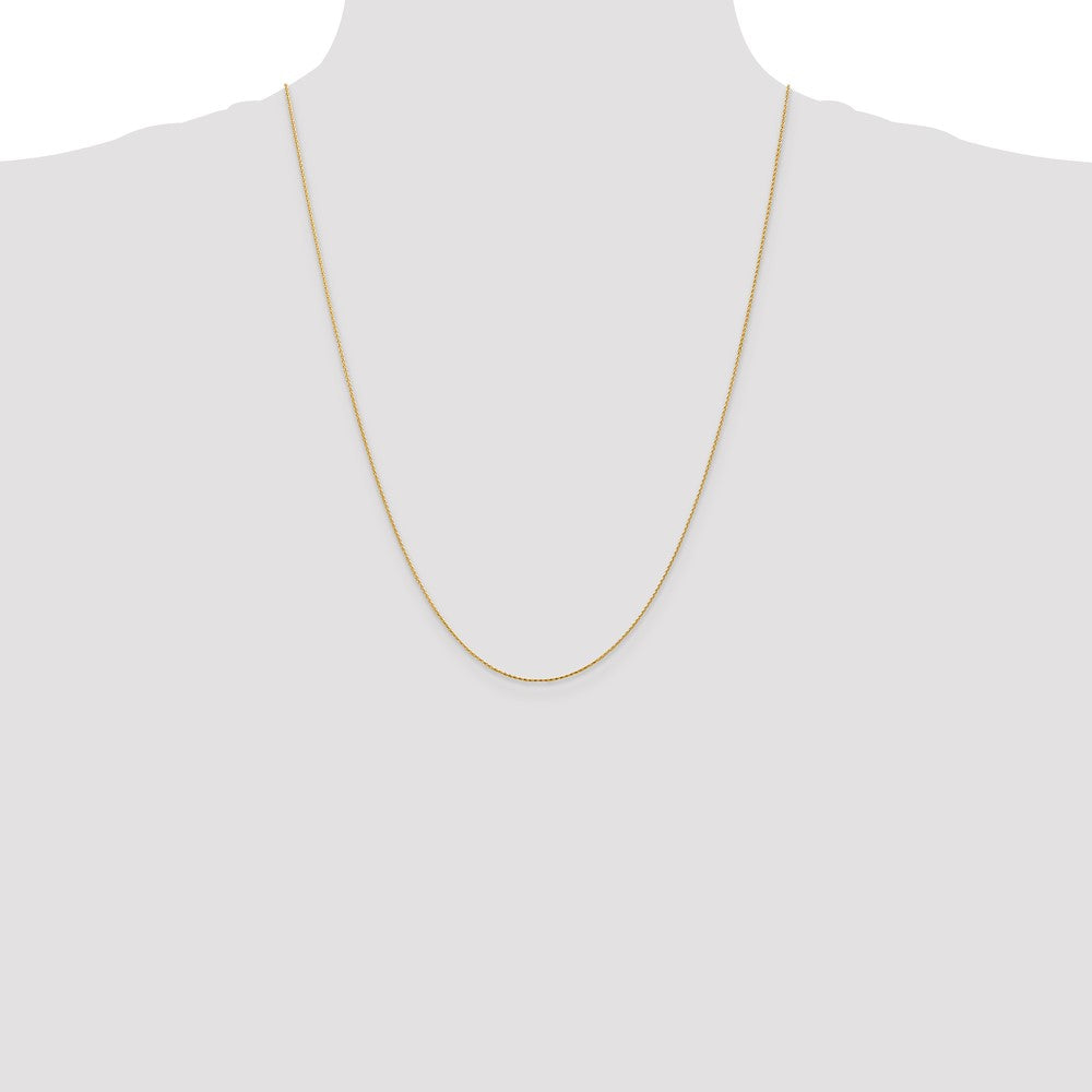 14k .8mm D/C Parisian Wheat Chain (1.61 grams)
