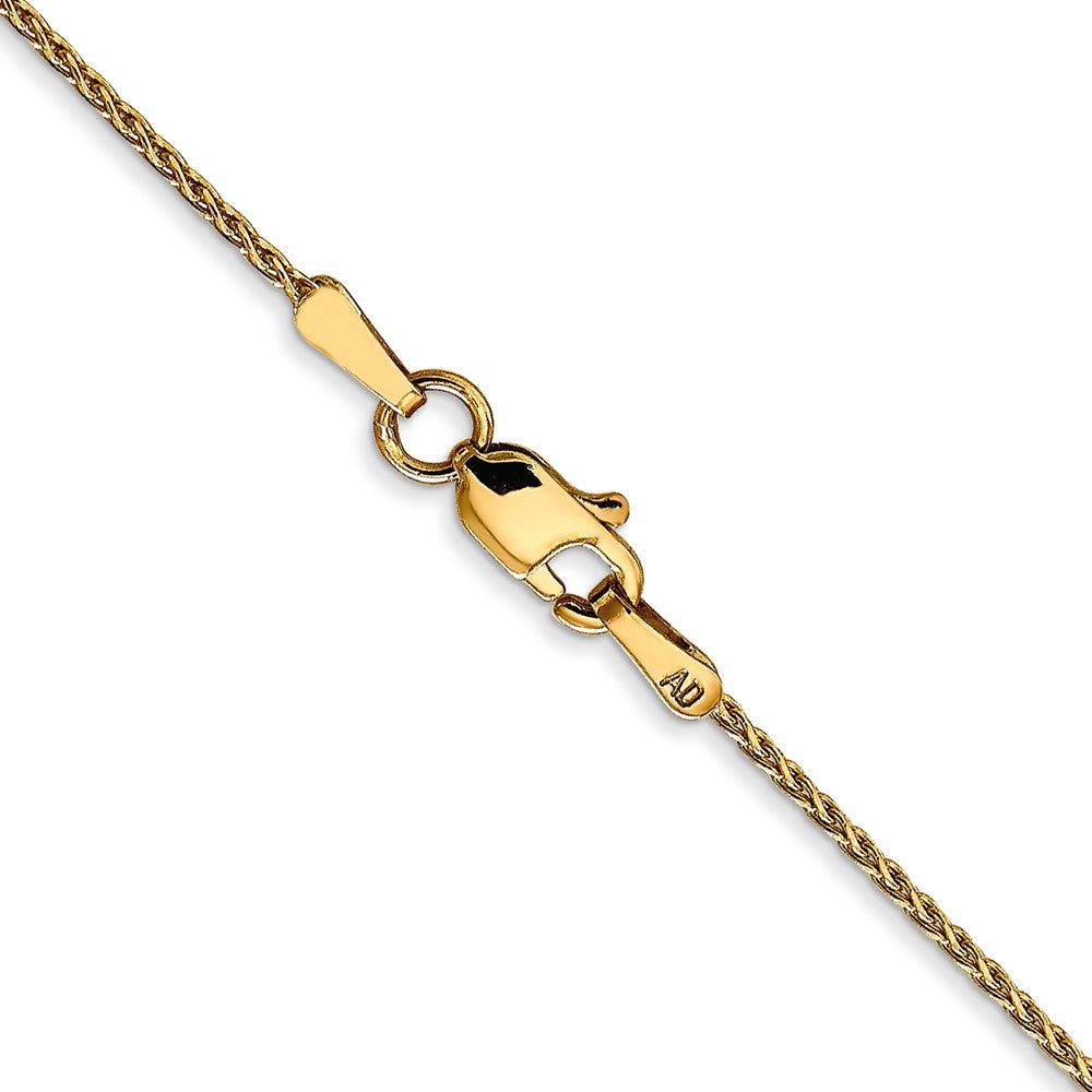 14K 1mm D/C Parisian Wheat Chain (2.21 grams)