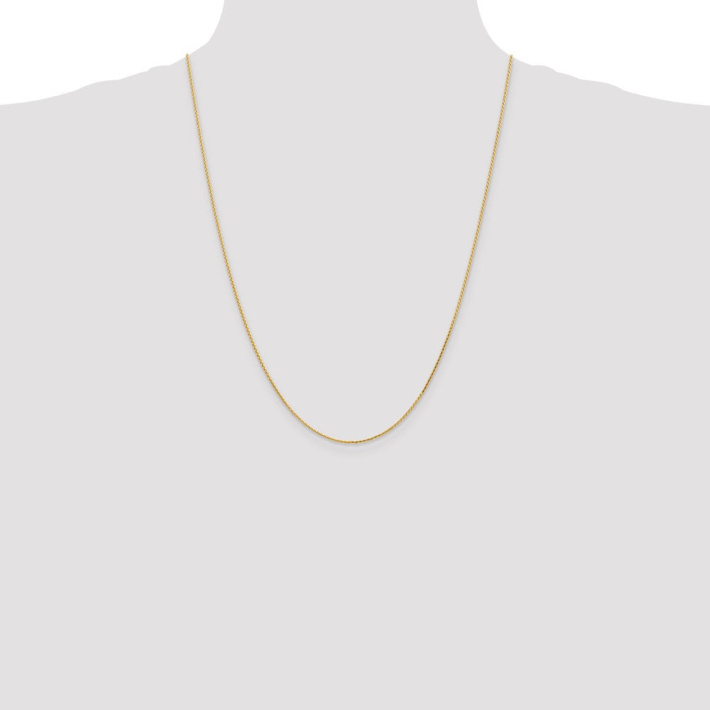 14K 1mm D/C Parisian Wheat Chain (2.21 grams)
