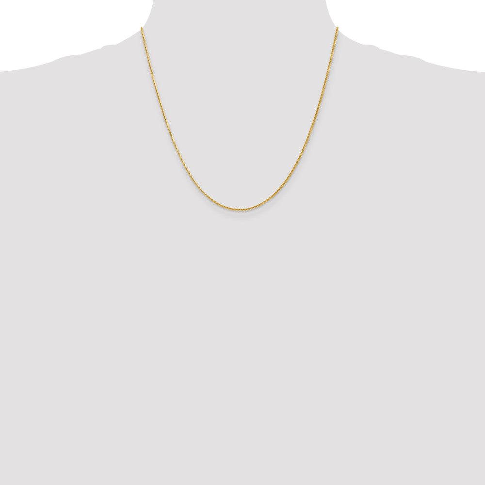 14K 1.4mm D/C Parisian Wheat Chain (4.09 grams)
