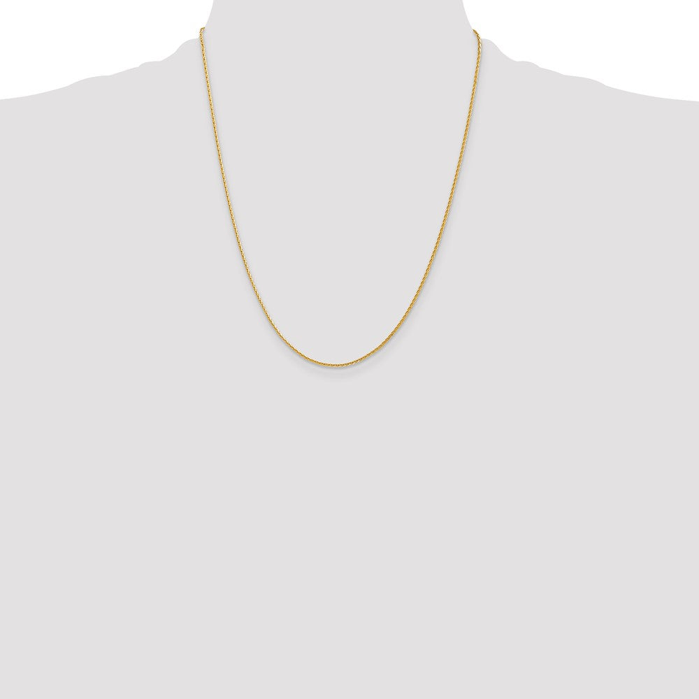 14K 1.4mm D/C Parisian Wheat Chain (4.09 grams)