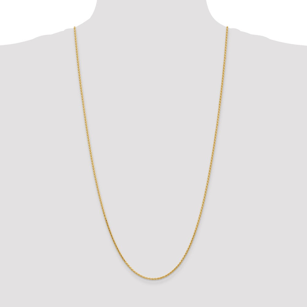14K 1.6mm D/C Parisian Wheat Chain (5.85 grams)