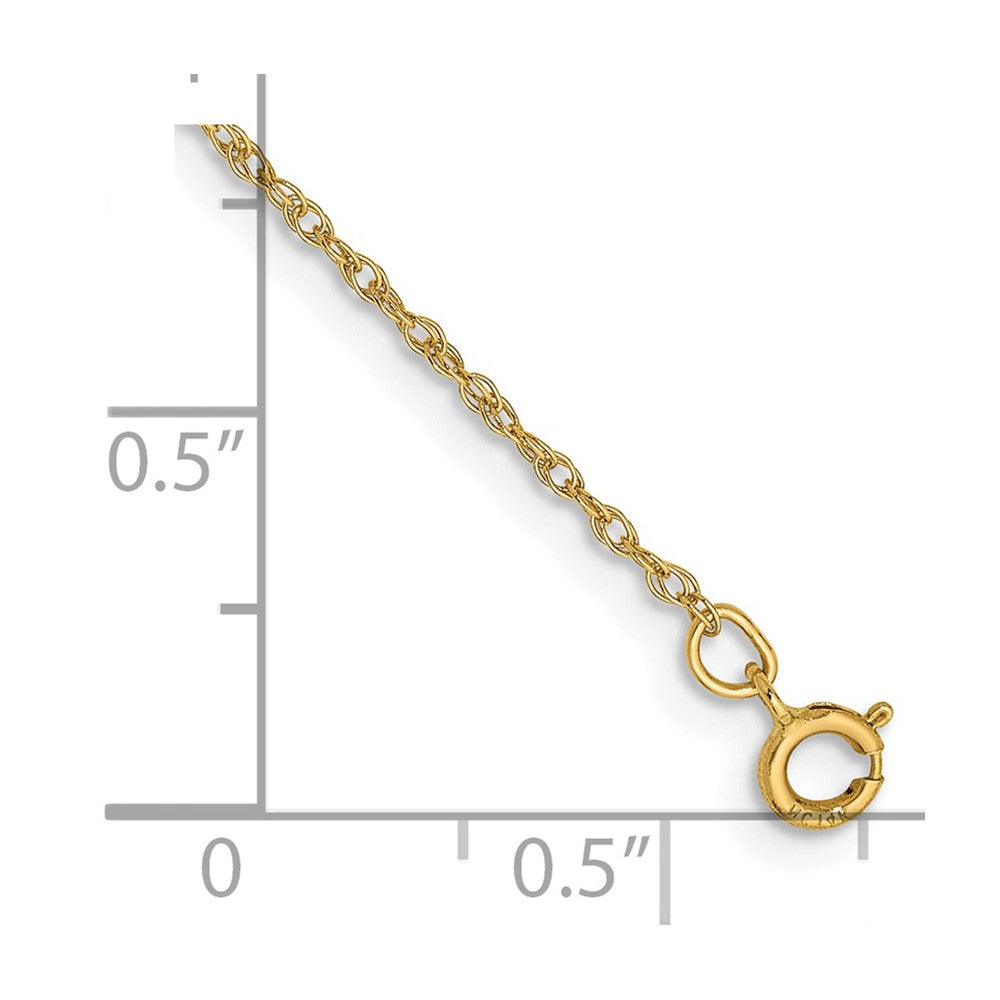 14k .8mm Light-Baby Rope Chain Bracelet (0.33 grams)