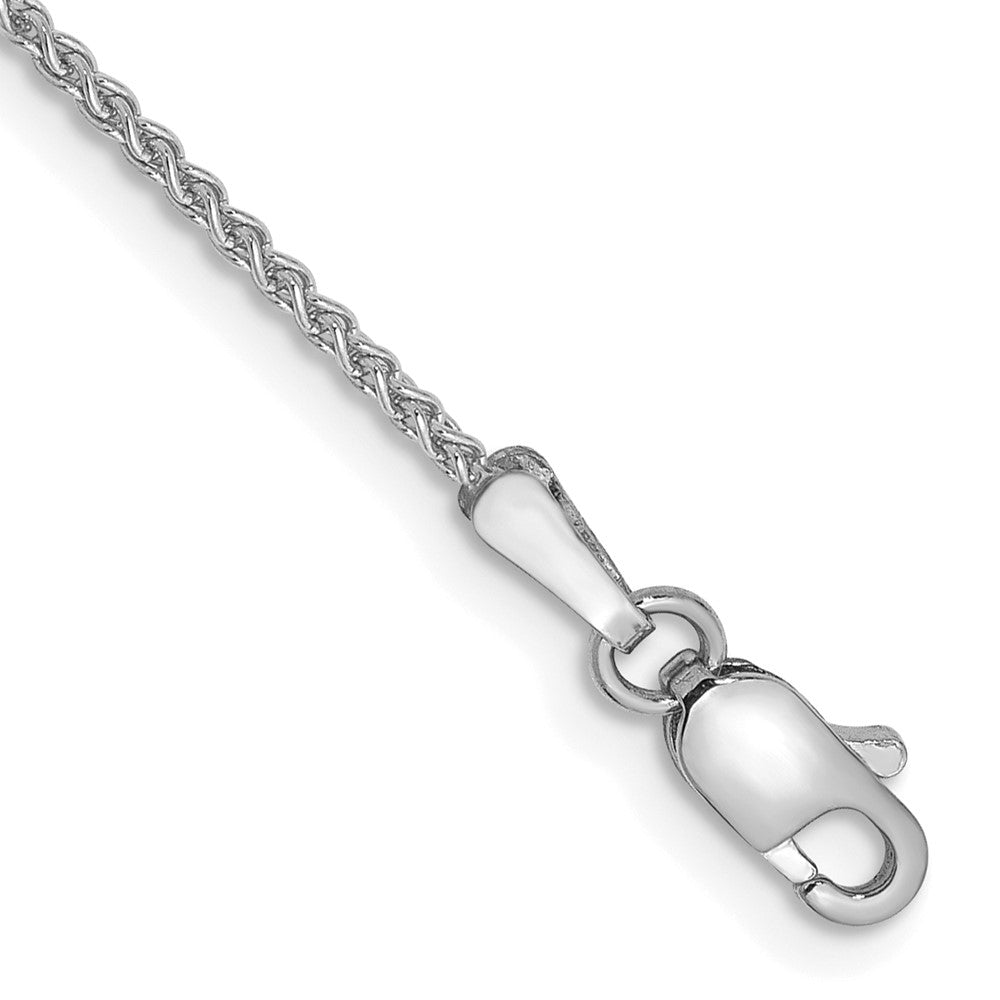 14k WG 1.25mm Solid Polished Spiga Chain Bracelet (1.88 grams)