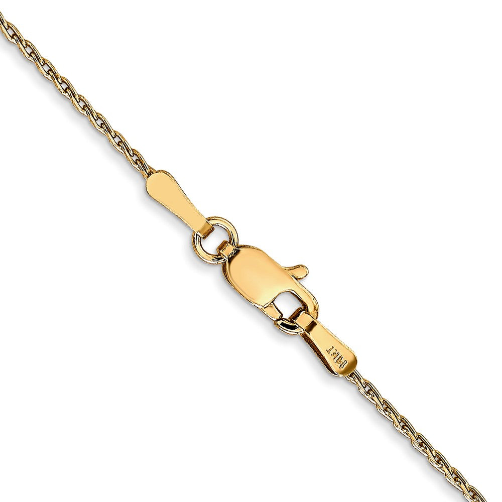 14K 1mm Round Parisian Wheat Chain (2.43 grams)