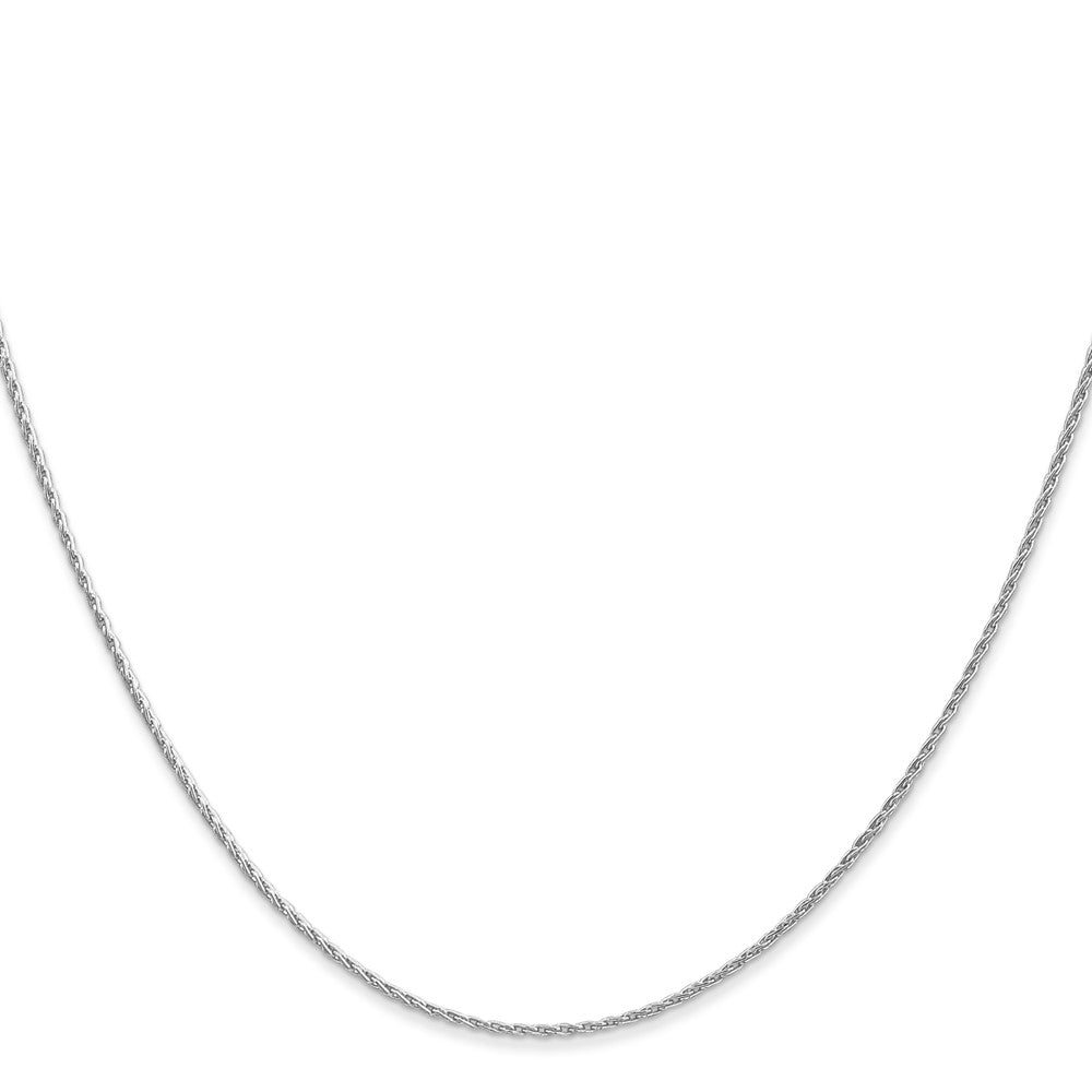 14K WG 1mm Round Parisian Wheat Chain (2.36 grams)