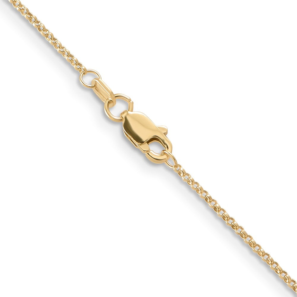 14k 1.15mm Rolo Pendant Chain (1.53 grams)