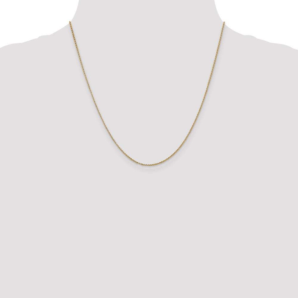 14k 1.15mm Rolo Pendant Chain (1.53 grams)