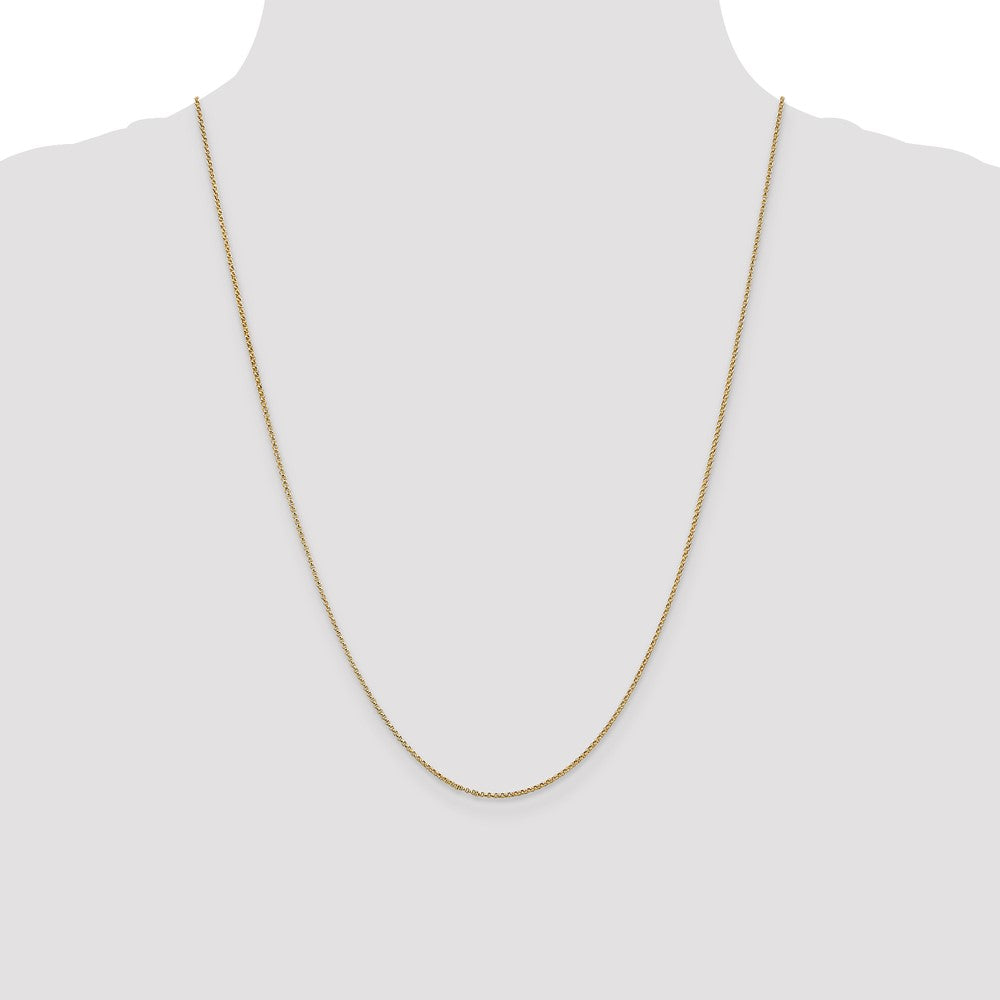 14k 1.15mm Rolo Pendant Chain (1.53 grams)