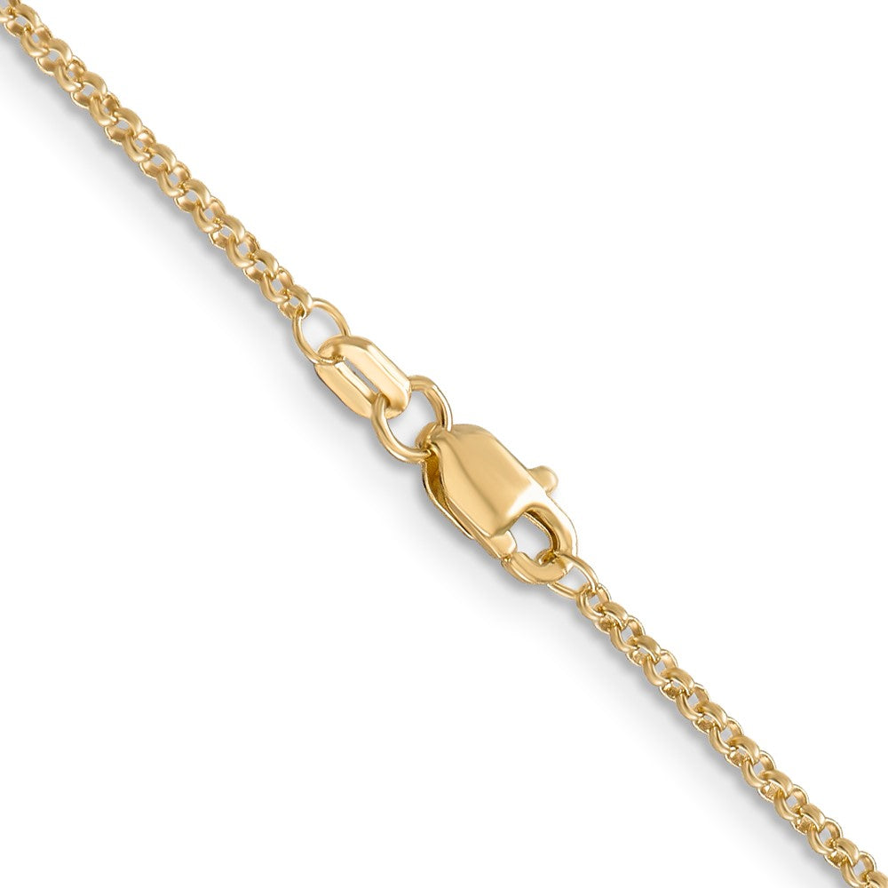 14k 1.55mm Rolo Pendant Chain (2.72 grams)