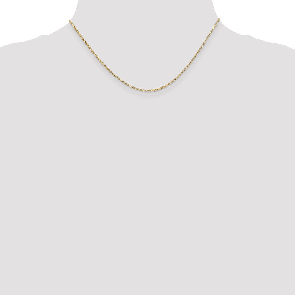 14k 1.55mm Rolo Pendant Chain (2.72 grams)