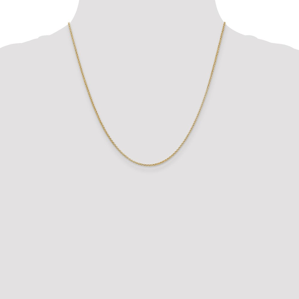 14k 1.55mm Rolo Pendant Chain (2.72 grams)