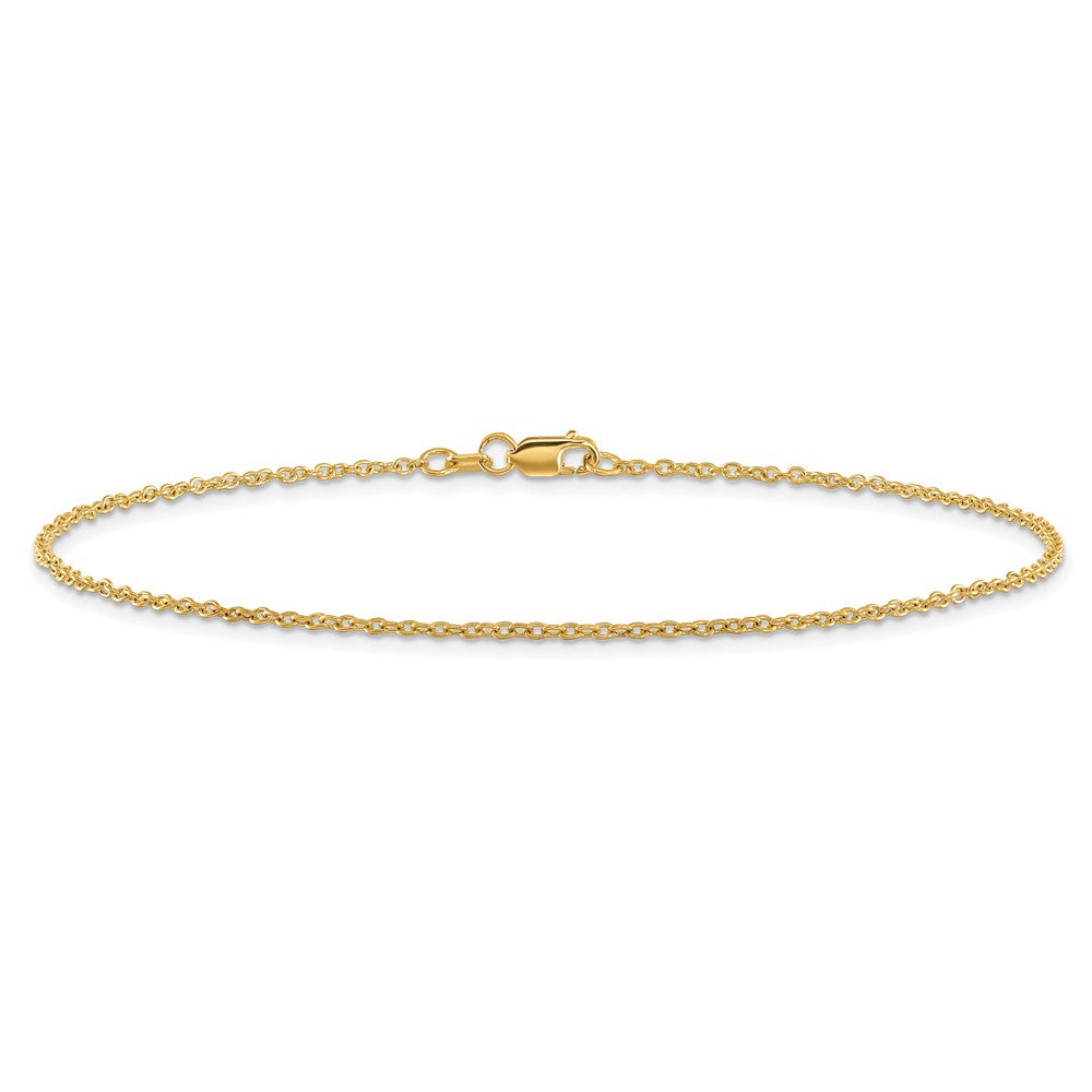 14k 1.4mm Forzantine Cable Chain Bracelet (1.65 grams)