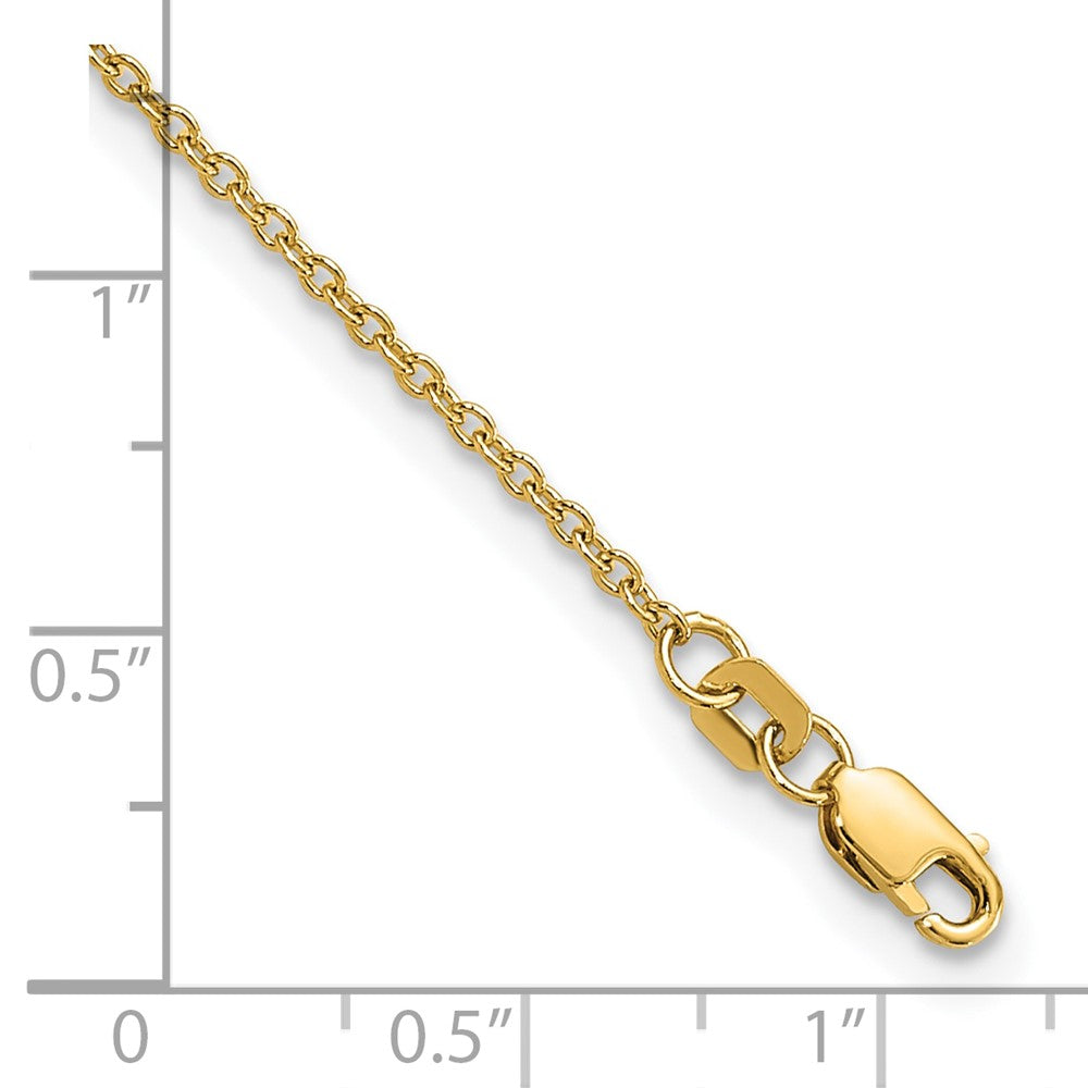 14k 1.4mm Forzantine Cable Chain Bracelet (1.65 grams)