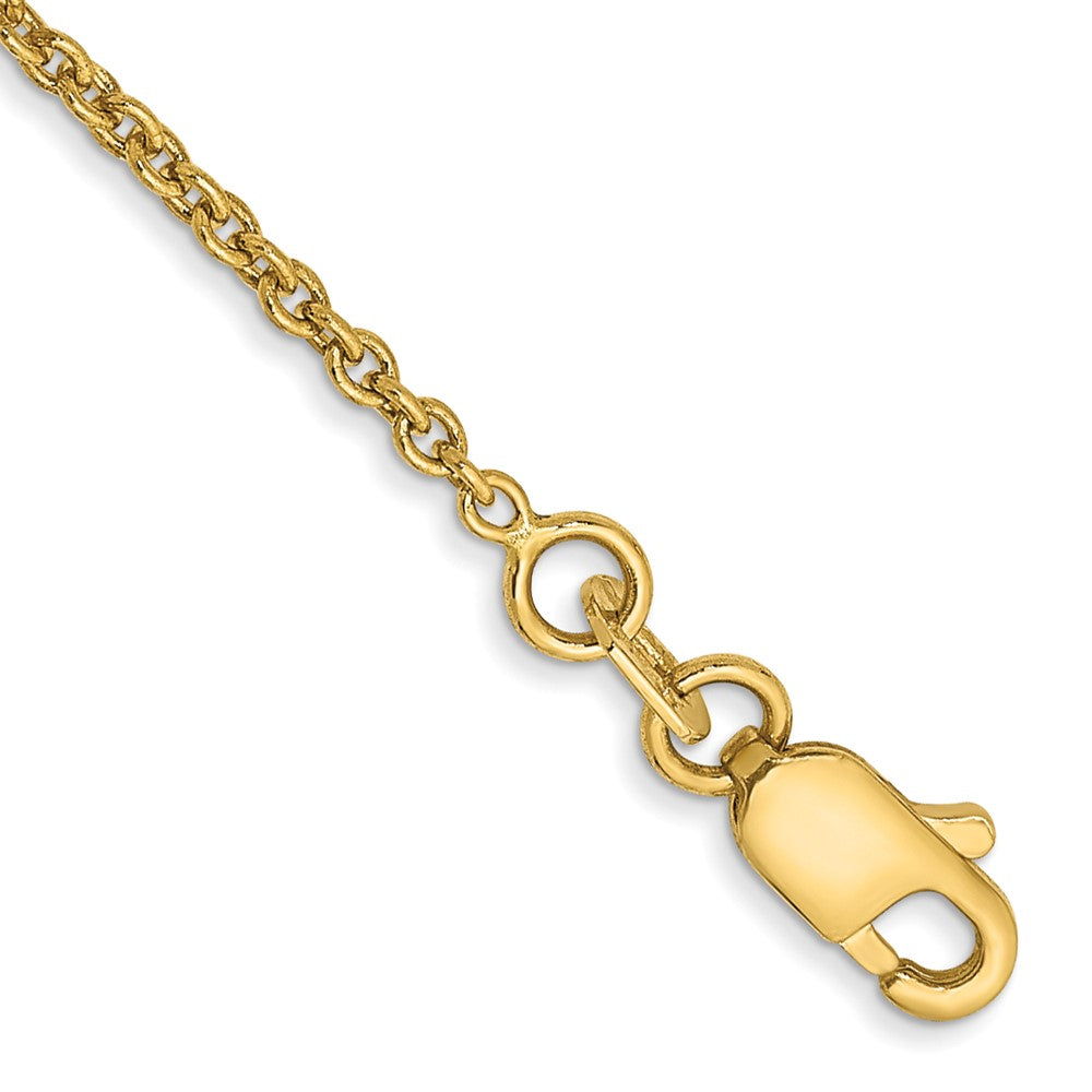 14k 1.4mm Forzantine Cable Chain Bracelet (1.65 grams)