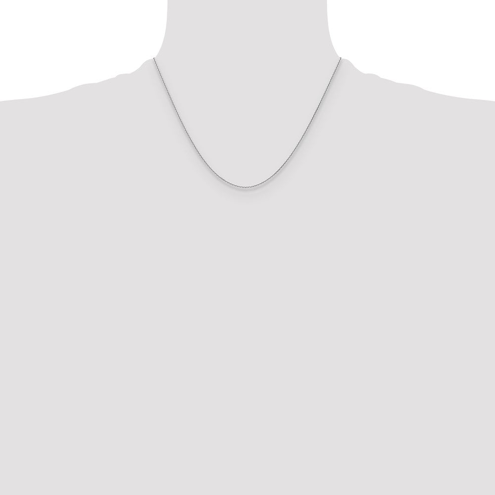 14k WG 1.2mm D/C Cable Chain (2.00 grams)