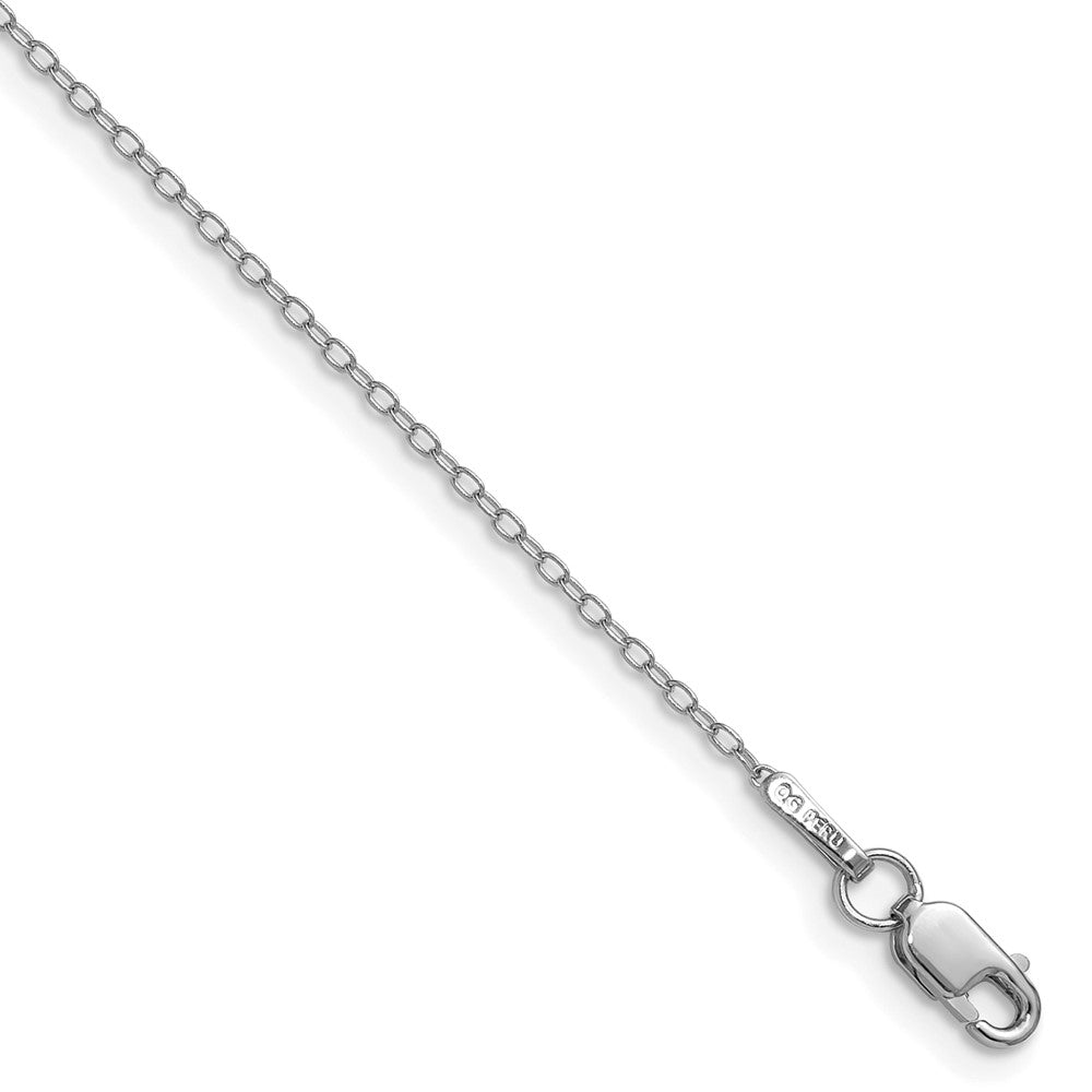 14k WG .8mm Forzantine Cable Chain Bracelet (0.80 grams)