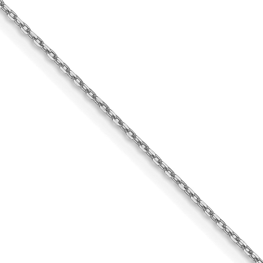 14k White Gold .8mm D/C Forzantine Cable Chain (1.09 grams)