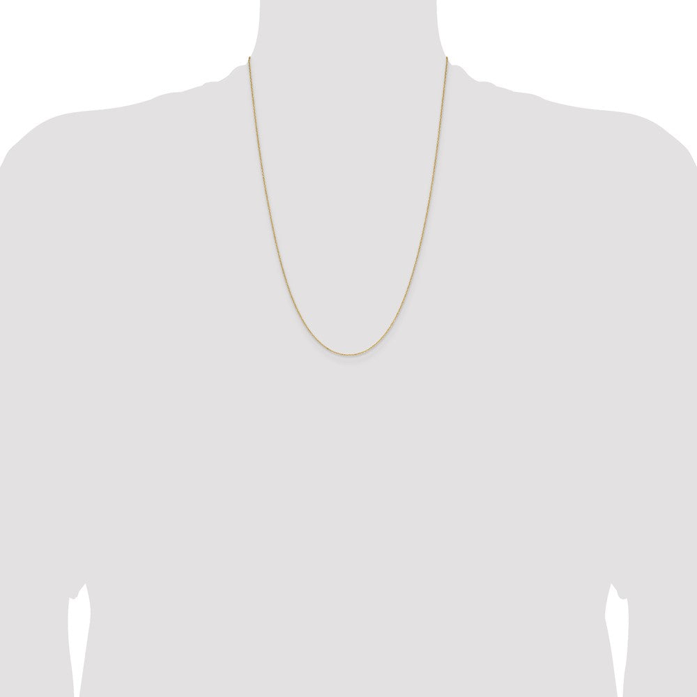 14k 1.0mm D/C Forzantine Cable Chain (1.49 grams)