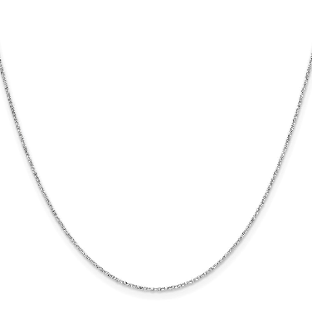 14k White Gold 1.0mm D/C Forzantine Cable Chain (1.47 grams)
