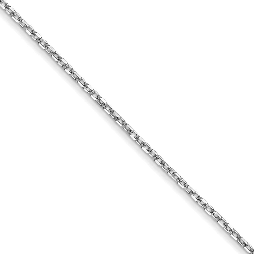 14k White Gold 1.0mm D/C Forzantine Cable Chain (1.47 grams)