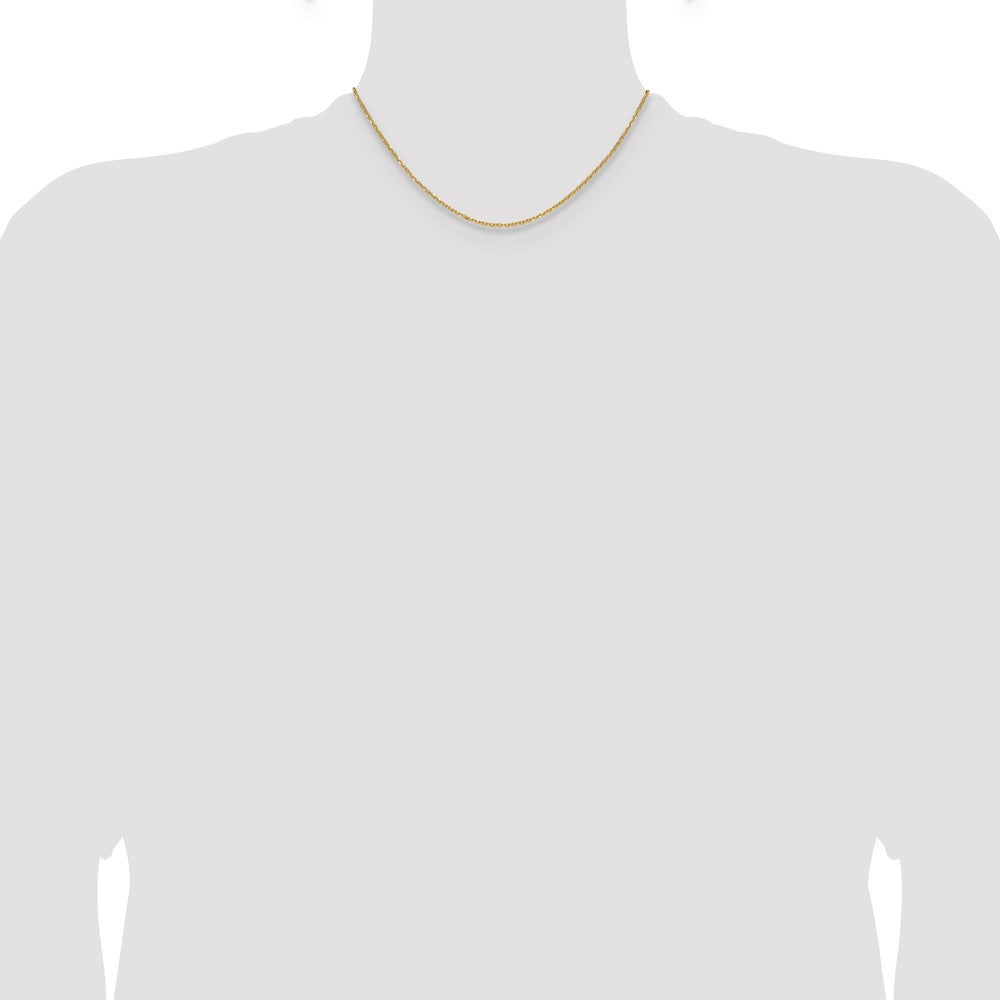 14k 1.4mm D/C Forzantine Cable Chain (2.45 grams)