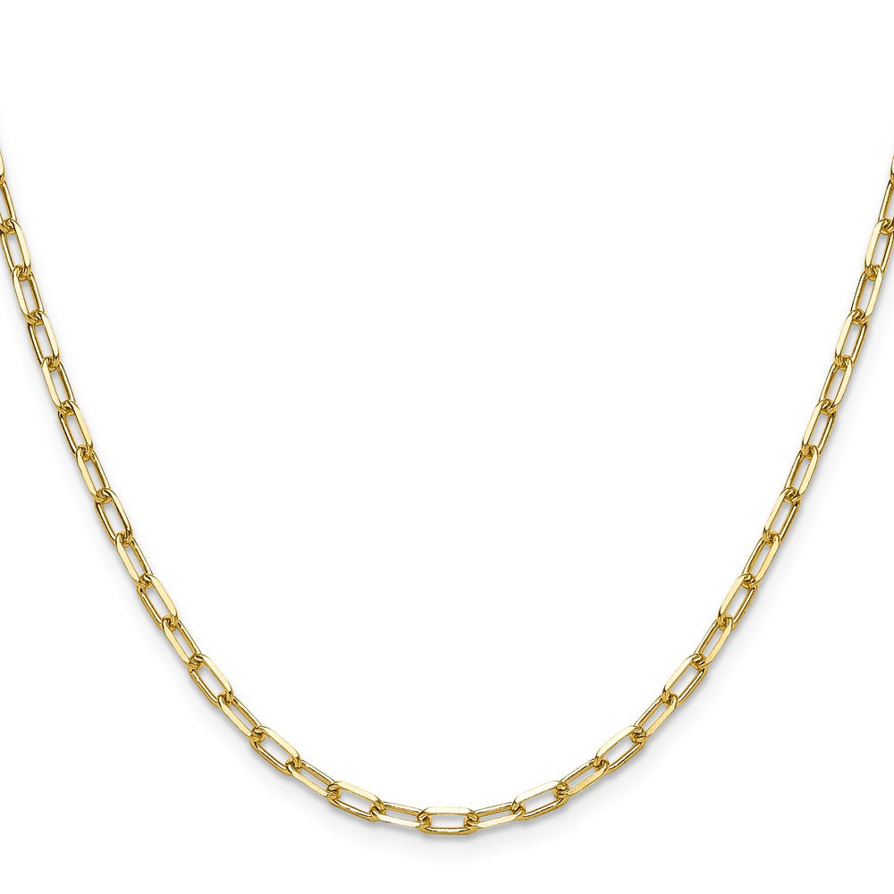 14k 3.0mm Solid Beveled Paperclip Chain (6.68 grams)