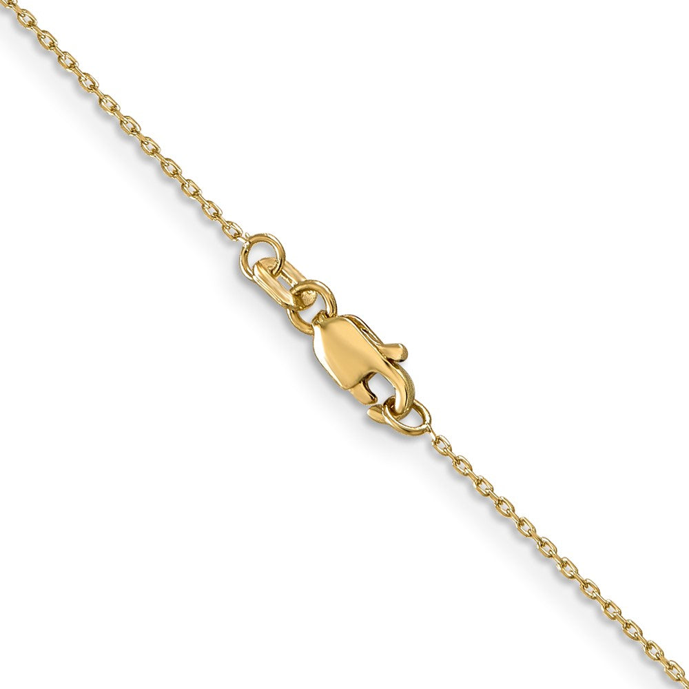 14k .8mm D/C Cable with Lobster Clasp Chain (1.13 grams)