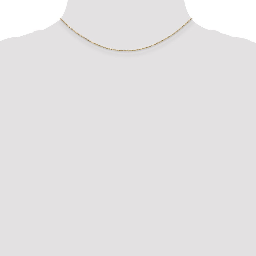 14k .8mm D/C Cable with Lobster Clasp Chain (1.13 grams)