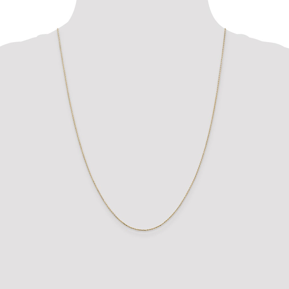 14k .8mm D/C Cable with Lobster Clasp Chain (1.13 grams)