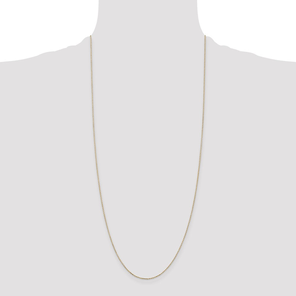 14k .8mm D/C Cable with Lobster Clasp Chain (1.13 grams)