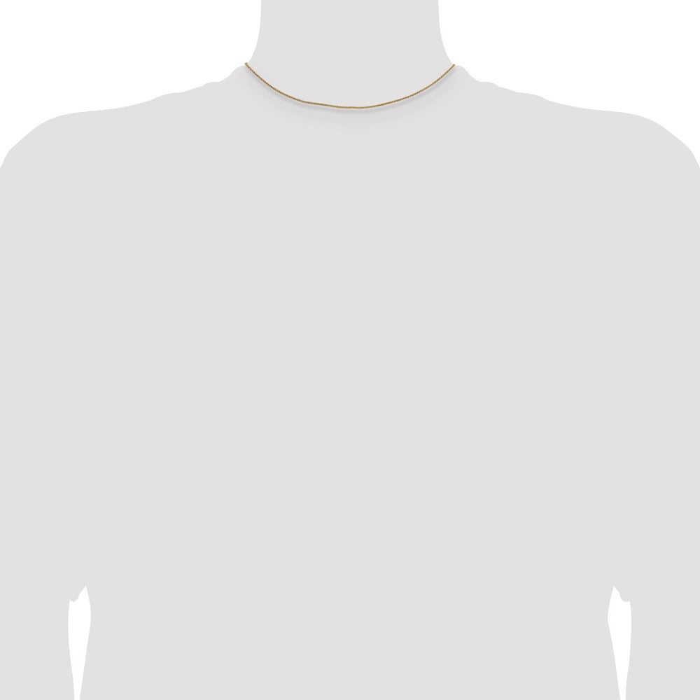 14k 1.4mm Round Open Link Cable Chain (2.25 grams)